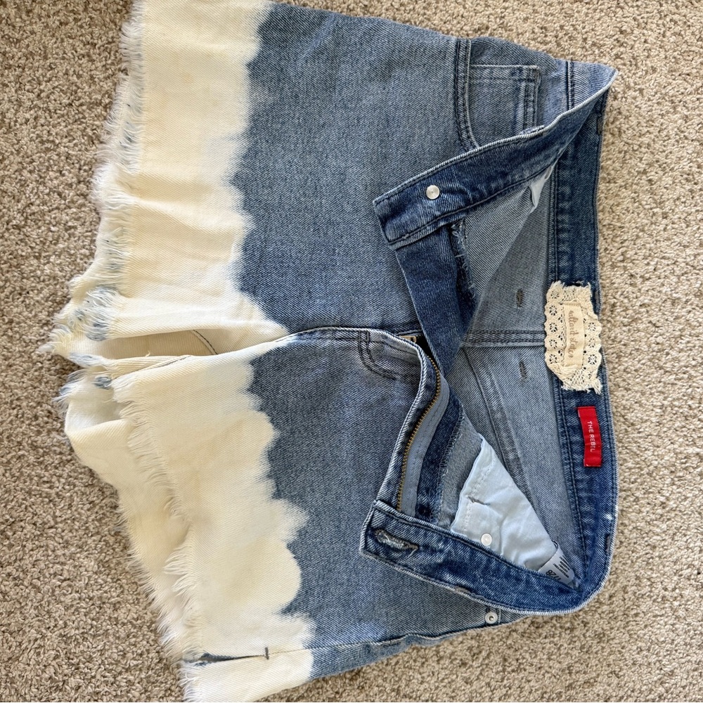 Atltar’d State Dip-Dye Denim Shorts